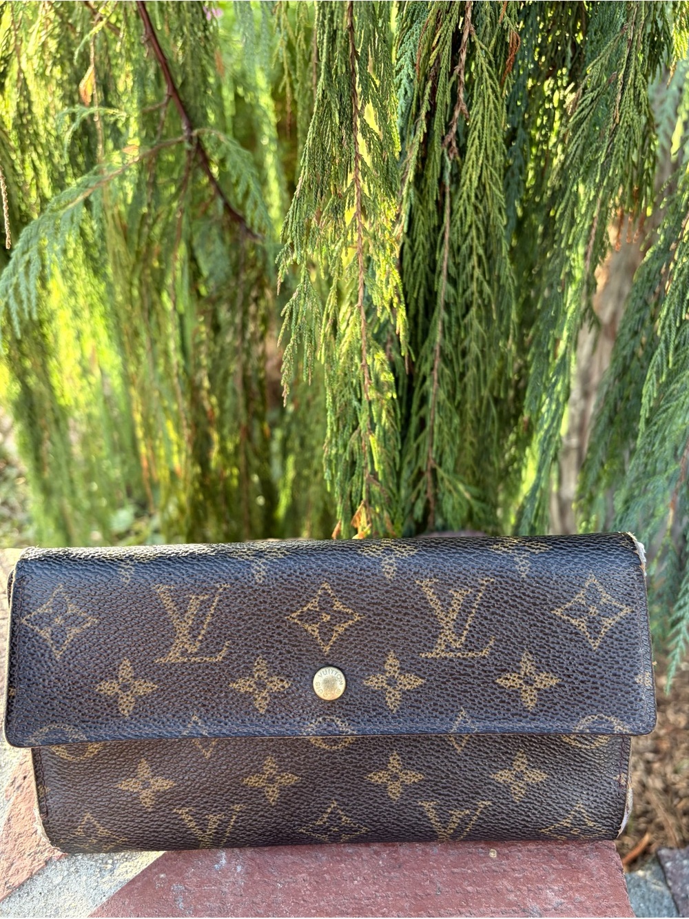 Authentic Louis Vuitton Monogram Long Wallet 1999 DateCode France